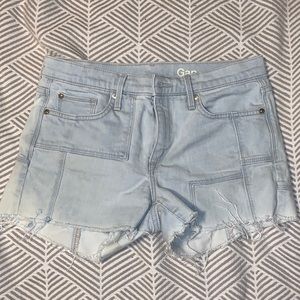 Gap patchwork cutoff shorts